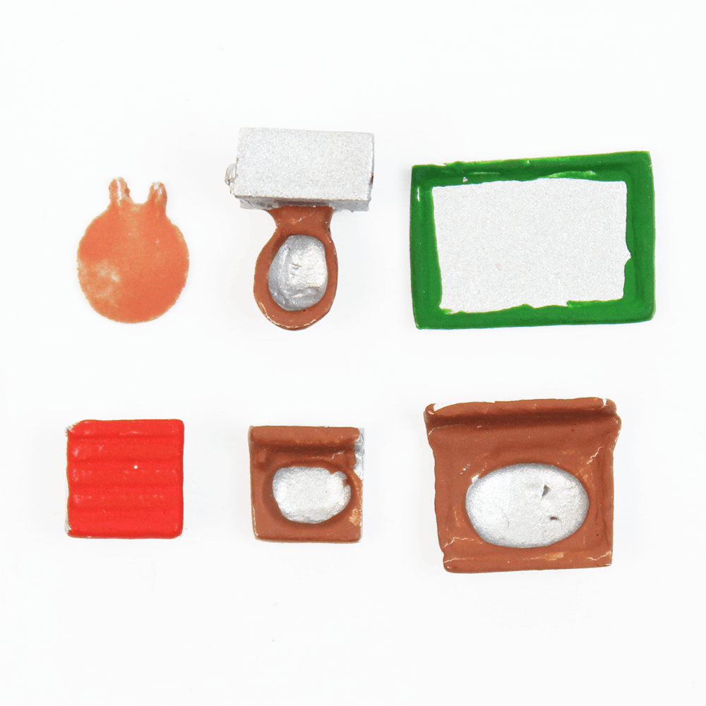 Miniatura de Banheiro 1/100 645 Minitec 06 Peças